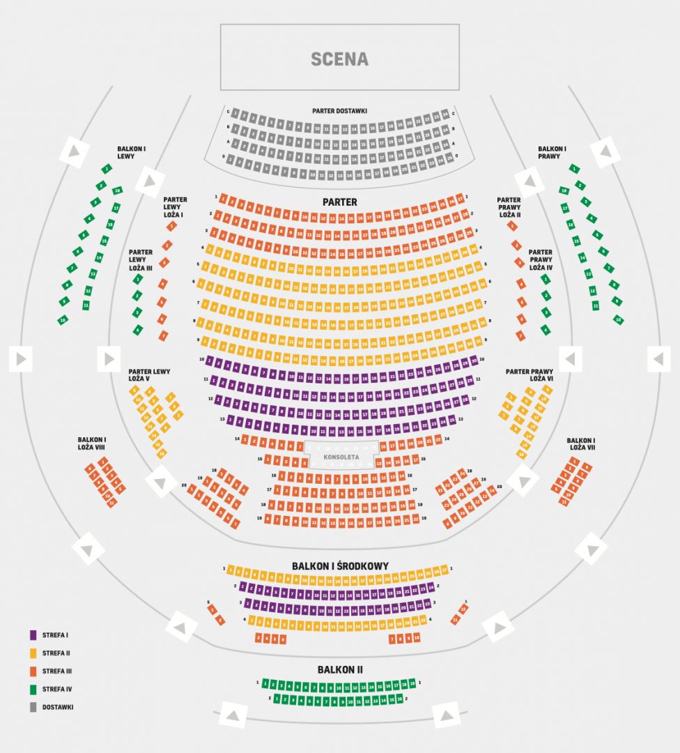 Na Widowni W Kinie Jest 15 Rzędów Krzeseł Plan widowni - Opera i Filharmonia Podlaska